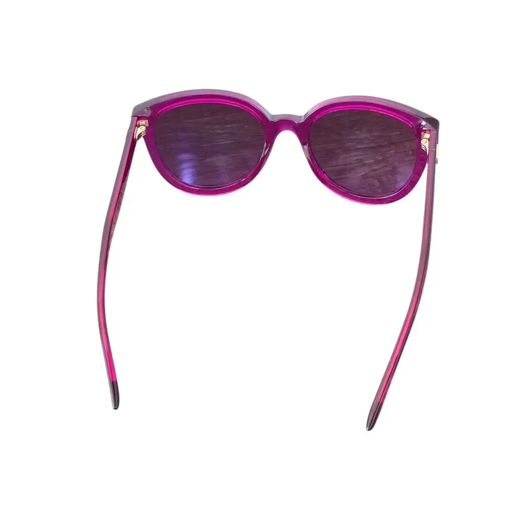 Gucci Fuchsia Pink Acetate 51mm Cat Eye Sunglasses with Logo 100% UV